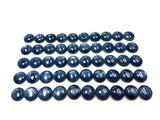 10MM Kyanite Round Cabochons, Kyanite Cabs, Super Fine Quality Cabs,Pack of 4 pc.