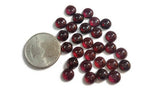 7MM Garnet Round Cabs, Pack of 8 Pc, Good quality Cabochons , natural red garnet , red garnet cabs