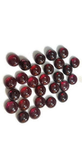 7MM Garnet Round Cabs, Pack of 8 Pc, Good quality Cabochons , natural red garnet , red garnet cabs