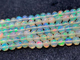 Ethiopian Opal Round 4-6M Beads,16 Inches Strand,Superb Quality,Natural Ethiopian Opal round beads , code #3 Precious gemstone, lots of fire