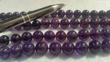 7MM Amethyst Round Beads , Length 40cm, Natural Amethyst Round .Good Quality