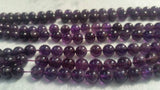 7MM Amethyst Round Beads , Length 40cm, Natural Amethyst Round .Good Quality