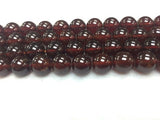 Hessonite Garnet Round Beads 10 mm size - Top Quality Beads- Length 40 cm