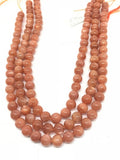 AAA 10MM Sunstone Round Beads 15.5" Strand, Top Grade sunstone Round shape. natural sunstone