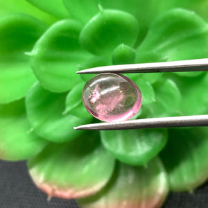 Tourmaline Cabochon , Size 10x12 MM , weight 5.5 carat .Pink Tourmaline gemstone loose cabs, code #T27 Pink Tourmaline cabs