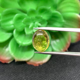 Tourmaline Cabochon , Size 9X13 MM , weight 6.5 carat ,Green Tourmaline gemstone loose cabs, code #T 44 Green Tourmaline cabs