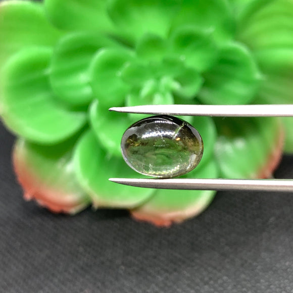 Tourmaline Cabochon , Size 9x12 MM , weight 5 carat ,Green Tourmaline gemstone loose cabs, code #T 61 Green Tourmaline cabs