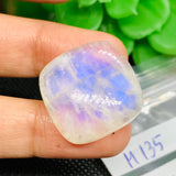 Moonstone Cabochon 24 MM Untreated Natural Cabs, Blue Flash Code M135 Natural Rainbow Moonstone Cabochon Weight 9 gm Origin India