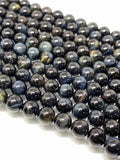 8mm Blue Tiger Eye Round Beads- AAA Quality- Wholesale Blue Tiger Eye Beads- Blue Tiger Eye Beads -40 cm Length