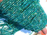 2MM Pack of 2 Strand Amazonite faceted Round , AAA Gems Quality Strand, 14 Inch Strand, Wholesale Price