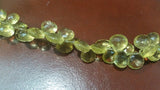 Lemon Quartz Faceted Heart Shape 10 mm - Length of strand 7 '' , Good quality briolettes