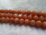 10MM Peach Moonstone Round shape, Length 15.5 inch Good Quality Moonstone