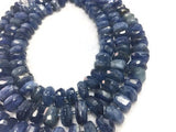 Blue Kyanite Faceted Roundel 14 mm , Top Quality Kyanite beads, 40 cm Length- Kyanite Faceted Rondelle