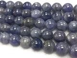 Tanzanite Round Beads 14 mm Size - Length 40 cm Good Quality Beads - Tanzanite Beads