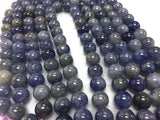 Tanzanite Round Beads 12 mm Size - Length 40 cm Good Quality Beads - Tanzanite Beads