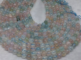 1/2 Strand AAA Quality 8mm Aquamarine & Morganite Smooth Round beads, Perfect Round Beads- Length 20 cm- Aquamarine Beads- Morganite Beads