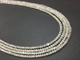 Diamond faceted Beads 2- 2.50 mm - Gray Color, Top Quality .Natural grey Diamond