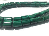 5X13 mm Malachite Tube Beads , Length of strand 40 cm - Top Quality , Natural Malachite Cylinder Beads- Malachite Barrel Beads