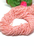 Pink Opal Faceted 2M Round size, Super Quality , Natural PInk Opal beads , Micro faceted gemstone beads. origin from Peru .