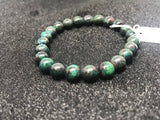 8MM Chrysocolla Smooth Round beads bracelet Length 7.5" natural chrysocolla code #8 , No treatment. weight 23.6GM