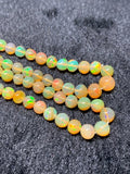 Ethiopian Opal Round 3-6M Beads,16 Inches Strand,Superb Quality,Natural Ethiopian Opal round beads , code #4 Precious gemstone, lots of fire