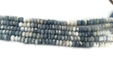 9MM PERUVIAN BLUE opal Smooth Roundel shape, Natural opal beads, Length 10" AA Quality shaded Blue Opal beads