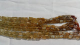 Grossural Garnet Smooth Rectangle Shape, Length 14" shaded strand