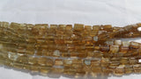 Grossural Garnet Smooth Rectangle Shape, Length 14" shaded strand