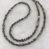 Brown Diamond Nuggets strand ,half strand 16" Natural diamond nuggets, 22carat strand , diamond beads in free form shape