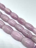 Kunzite Cylendrical / Barrel Shape Beads 13-15 mm x 22-24 mm , AAA Quality, Length 40cm -Natural Kunzite Beads-Purple Color -origin brazil