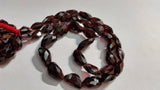 Garnet faceted Nugget shape graduated full cutting ,Approx 8-12X 12-16MM, Length of strand 16"