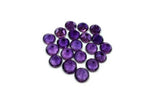 6mm Natural Amethyst Round cut stone , Pack of 5 piece, African Amethyst Round cabochon