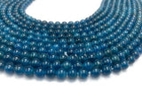 6MM Neon Apatite Smooth Round, Perfect Round Beads- 40 cm Length - Top Quality - 100% Natural Beads