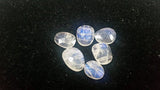 Moonstone Rose cut Cabs , Pack of 5 Pc. Blue Fire cabs, size approx 8x12mm