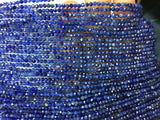 10 Strands Pack Sodalite faceted Round 2-2.5mm, Length 14" Micro faceted round beads. Top Quality faceted