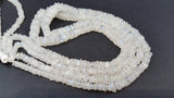 Rainbow Moonstone Heishi -  15" Strand, Rainbow Moonstone Flat Square , 4mm to 6mm Size