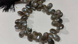 Labradorite Coating Faceted Pear briolette shape approx 8x10mm - Good Quality Beads