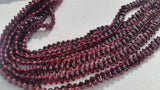 Garnet Double Drill Rice Shape , 2 side drill beads in top Quality