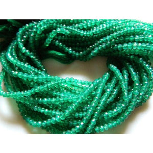 5 strands Pack , Green Onyx faceted 3-3.5mm, faceted green onyx, faceted beads, gemstone faceted