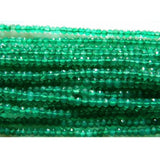 5 strands Pack , Green Onyx faceted 3-3.5mm, faceted green onyx, faceted beads, gemstone faceted