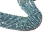 Blue Opal Faceted Rondelles 4-4.5mmmm size, Super Quality , Natural Blue Opal beads