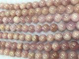 Kunzite Round Beads 8mm , Good Quality -AA Quality - Length 16 Inches origin brazil