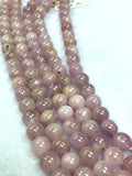 Kunzite Round Beads 8mm , Good Quality -AA Quality - Length 16 Inches origin brazil