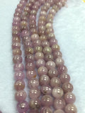 Kunzite Round Beads 8mm , Good Quality -AA Quality - Length 16 Inches origin brazil