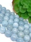 Aquamarine 12mm, Aquamarine Round AA Quality Perfect Round Beads- Wholesale Price- Length 40 cm- Blue Aquamarine Beads- Aqua Round Beads