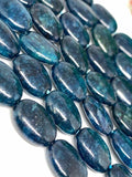 Apatite 8X10  MM Neon Apatite Oval Beads - 40 cm Length - Neon Apatite Beads- Neon Apatite Gemstone Beads