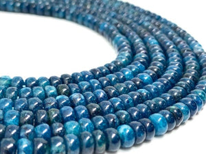 Apatite 8 MM Neon Apatite Roundel Beads - 40 cm Length - Top Quality - Neon Apatite Rondelle Beads- Neon Apatite Roundel