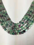 Fluorite 8MM  Round Beads, Purple & Green Smooth, Top Quality, Transparent Beads, Gemstone Round beads