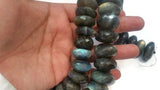 22MM Extra Big Labradorite Faceted Roundel , Very rare Available , Top Quality and Machine cut