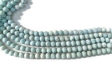 7MM Smooth Round Larimar Beads, Length 40cm AAA Quality Larimar , good Quality larimar necklace